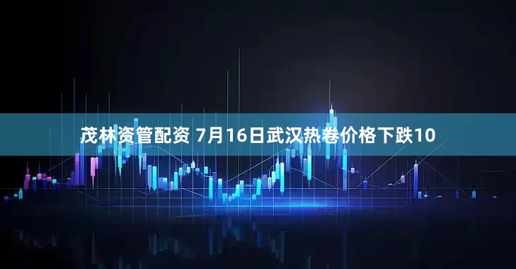 茂林资管配资 7月16日武汉热卷价格下跌10